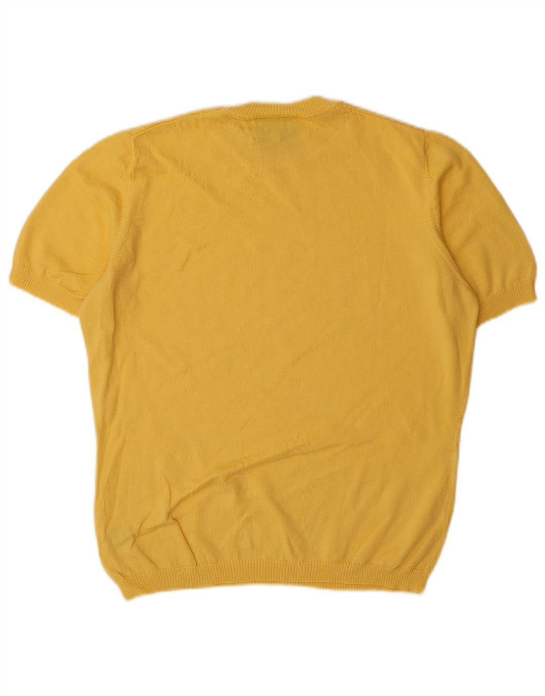 Luisa Spagnoli Damen Pullover mit Rundhalsausschnitt, UK 14, Mittelgelb