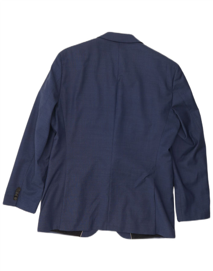 HUGO BOSS Herren-Blazer mit 2 Knöpfen, EU 50, große blaue Wolle