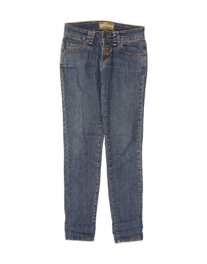 GALLIANO Womens Skinny Jeans W28 L30 Blue Vintage Galliano and Second-Hand Galliano from Messina Hembry 