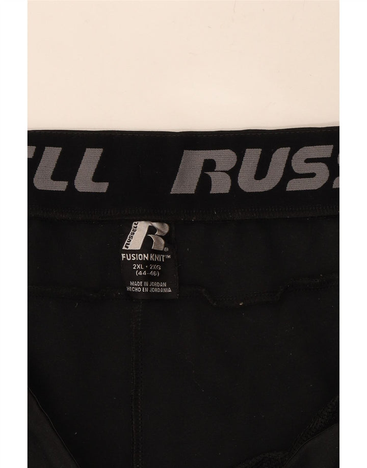 RUSSELL ATHLETIC Mens Tracksuit Trousers Joggers 2XL  Black Vintage Russell Athletic and Second-Hand Russell Athletic from Messina Hembry 