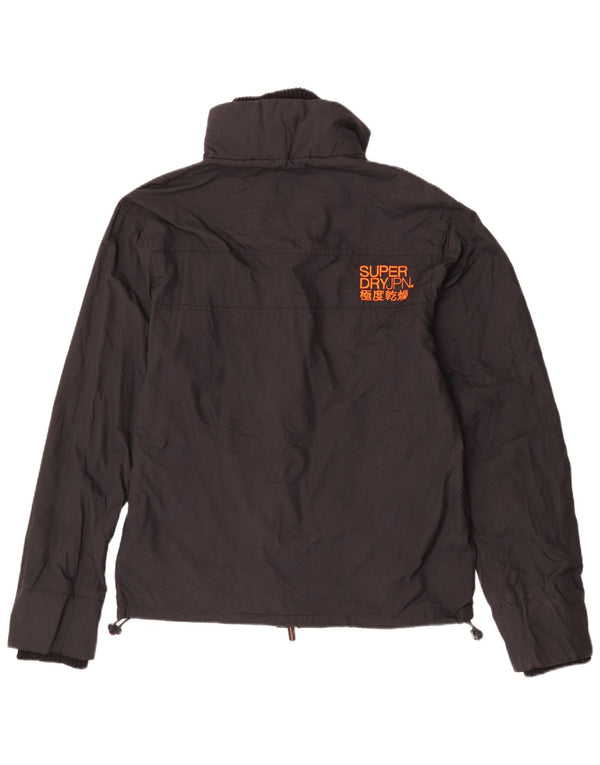 Superdry Damen Windjacke UK 18 XL Schwarz Nylon Sport