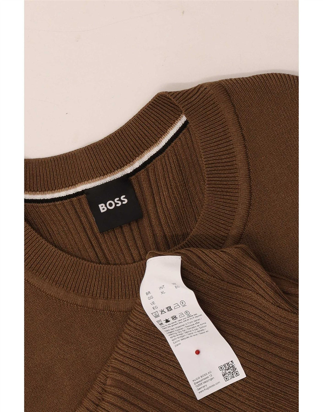 Hugo Boss Damen Weste Top UK 18 XL Braune Viskose