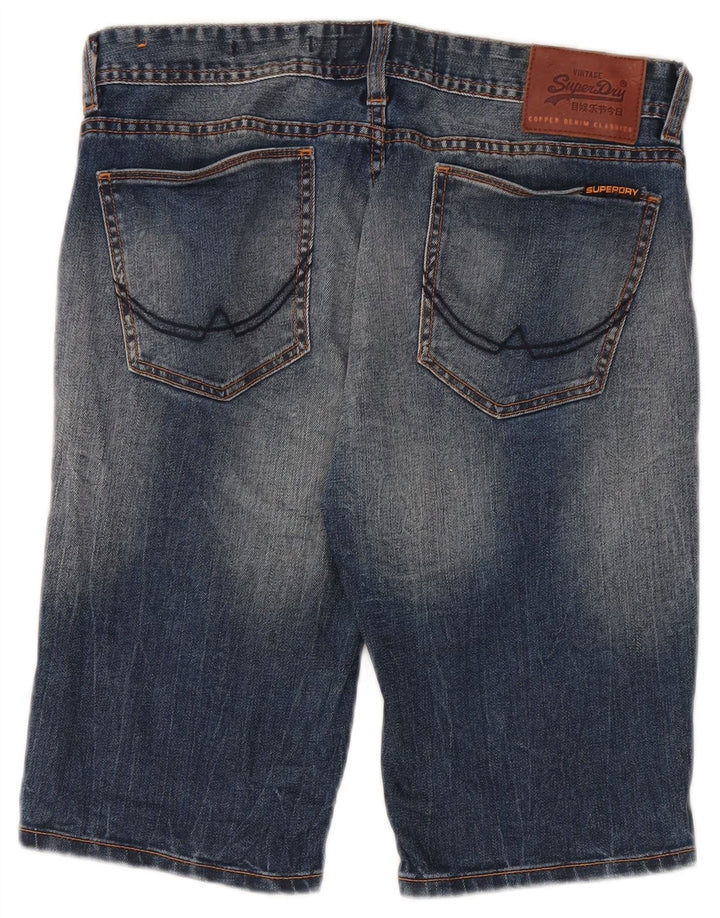 Superdry Herren Jeansshorts W30 mittelblaue Baumwolle