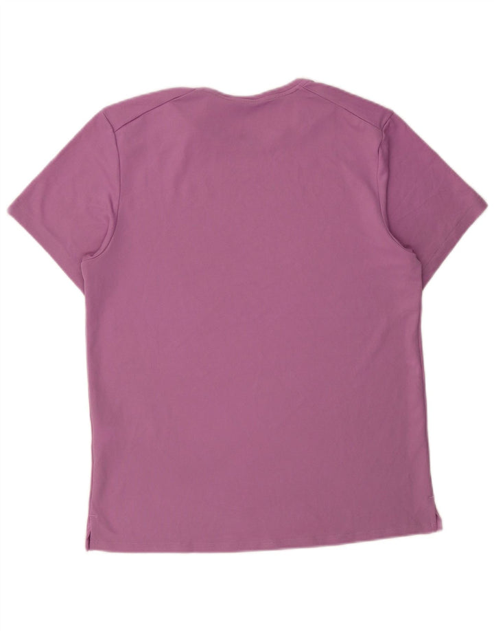 Nike Herren Dri Fit T-Shirt Top Small Lila Polyester