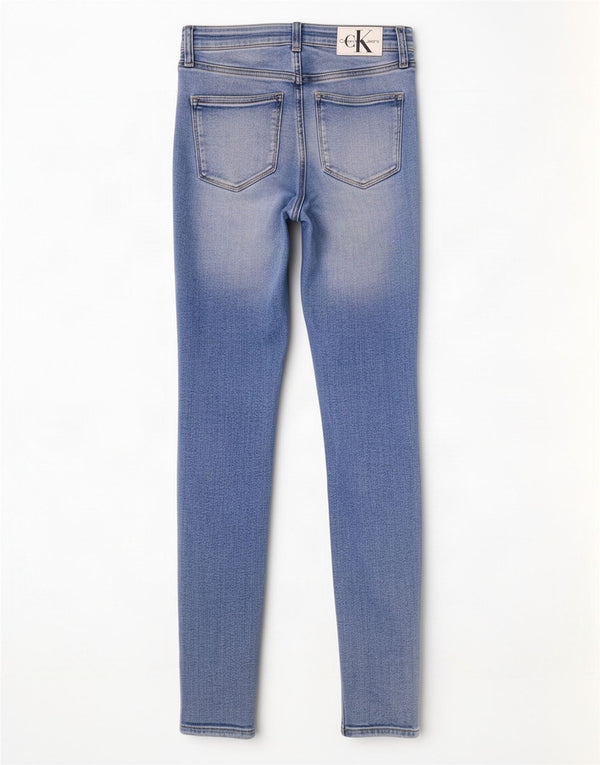 Calvin Klein Damen Skinny Jeans W25 L28 Blaue Baumwolle