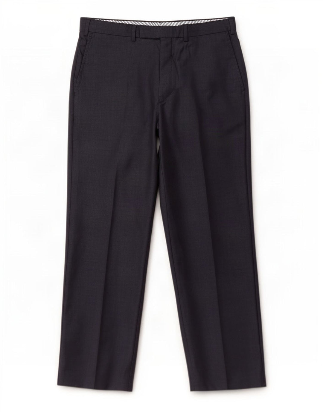 Gerade Herren-Anzughose von Marks & Spencer, W38, L31, marineblaue Wolle