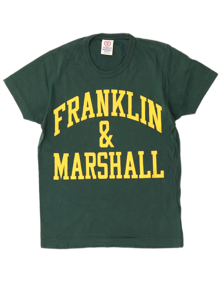 Franklin Marshall Herren-T-Shirt mit Grafik, Größe S, Grün, Baumwolle