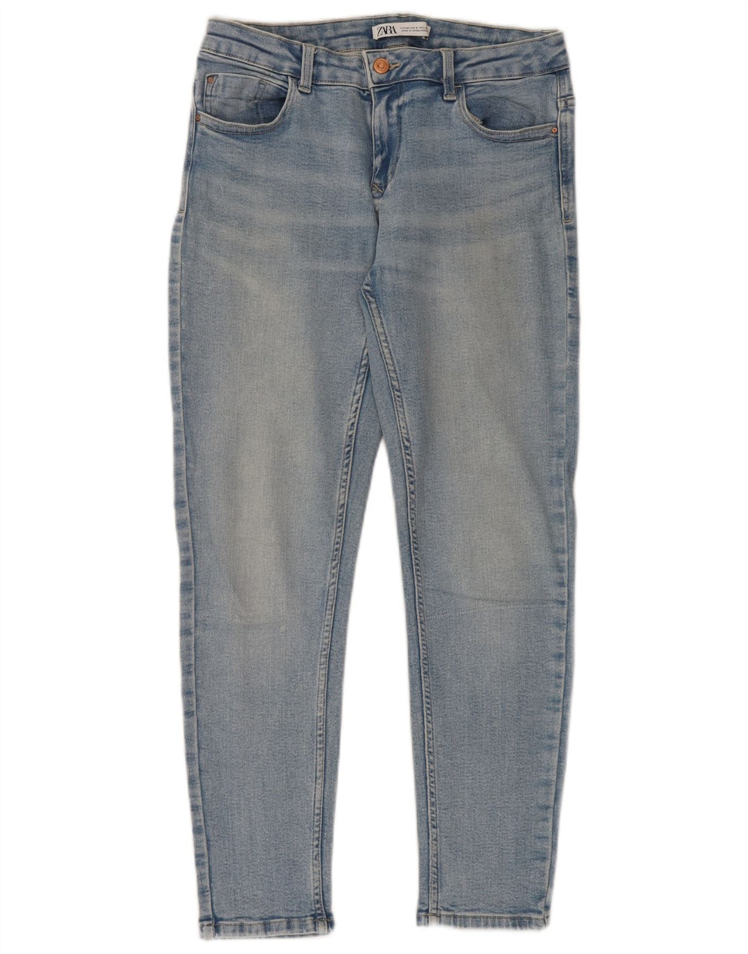 Zara Damen Skinny Jeans EU 40 Medium W30 L28 Blau