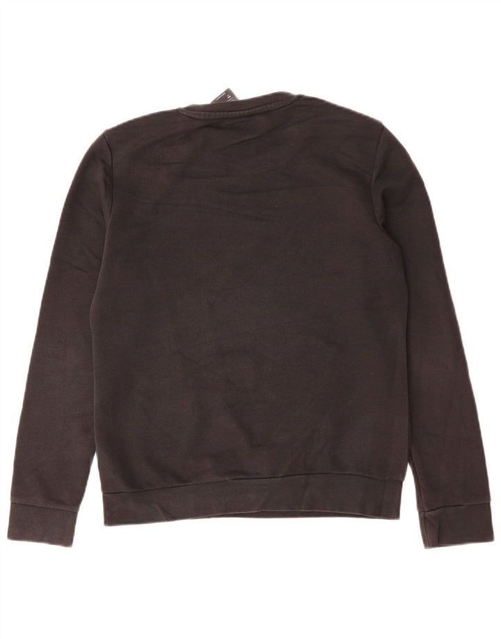 ADIDAS Damen Graphic Sweatshirt Pullover UK 8/10 Small Schwarz Baumwolle