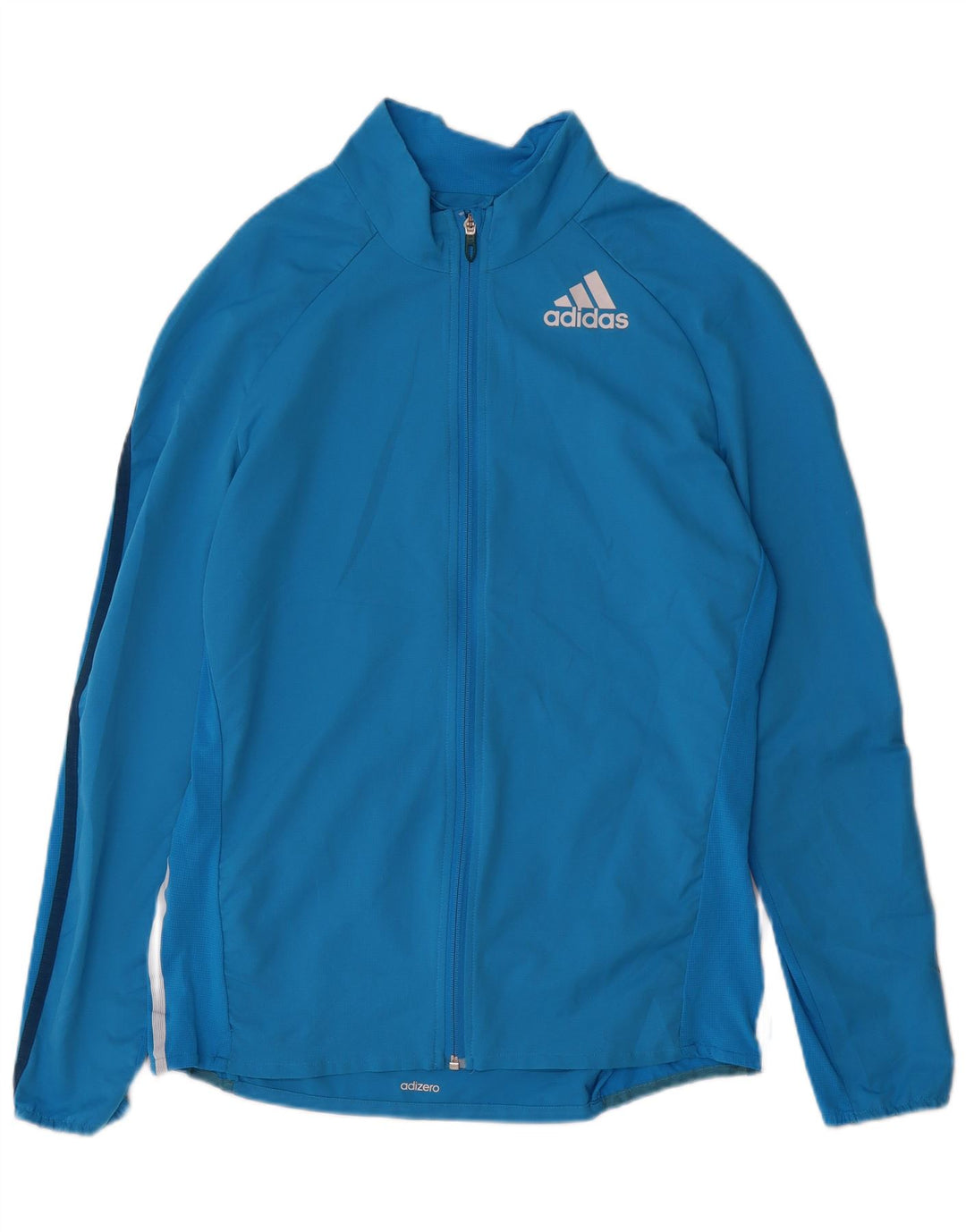 Adidas Herren Adizero Trainingsanzug Top Jacke Großes Blaues Polyester