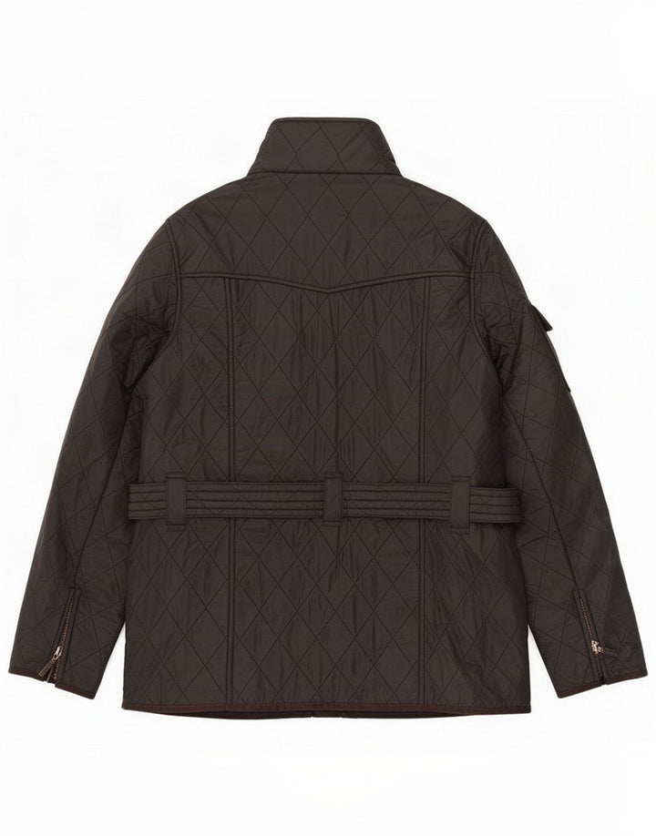 Barbour Womens Quilted Utility Jacket UK 14 Large Navy Blue