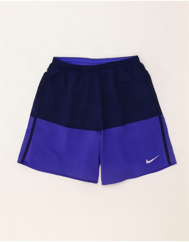 Nike Herren Dri Fit Sportshorts, groß, lila, Farbblock-Polyester