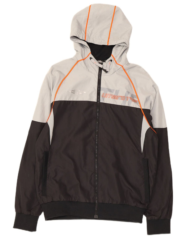 UMBRO Damen-Trainingsanzugoberteil mit Grafik, UK 14, Mittelschwarz, Farbblock