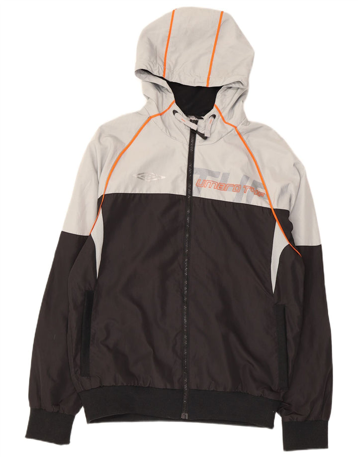 UMBRO Damen-Trainingsanzugoberteil mit Grafik, UK 14, Mittelschwarz, Farbblock