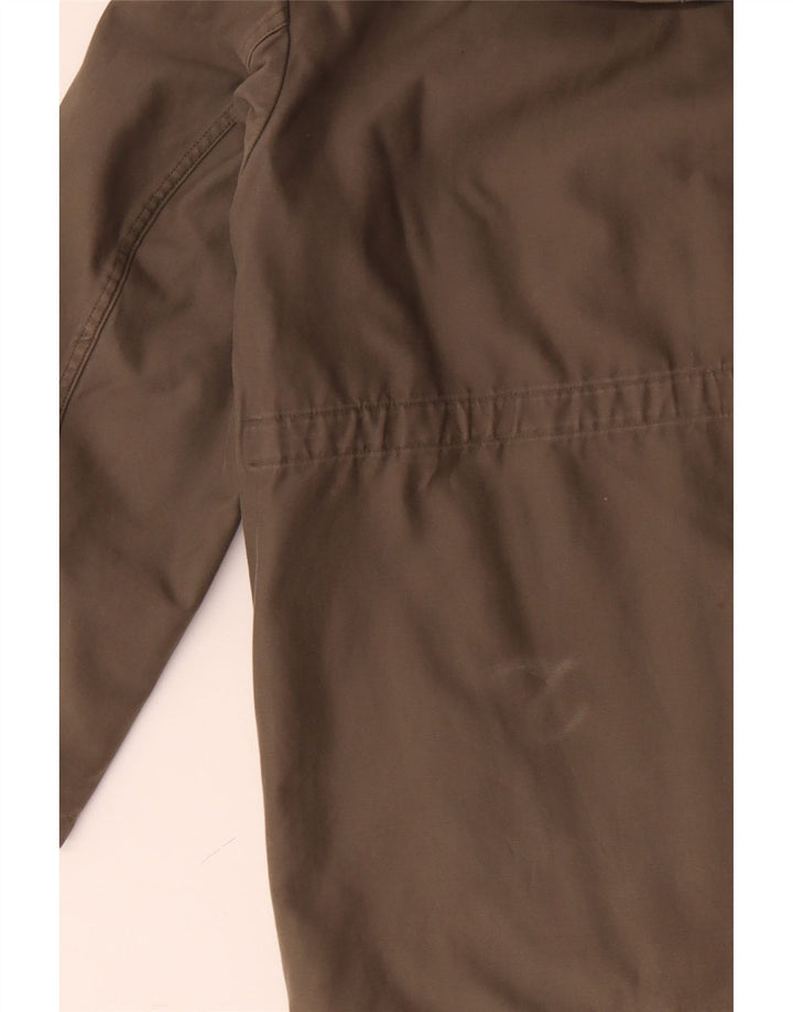 VINTAGE Herren Militär-Parka mit Kapuze, UK 40, Größe L, Grau