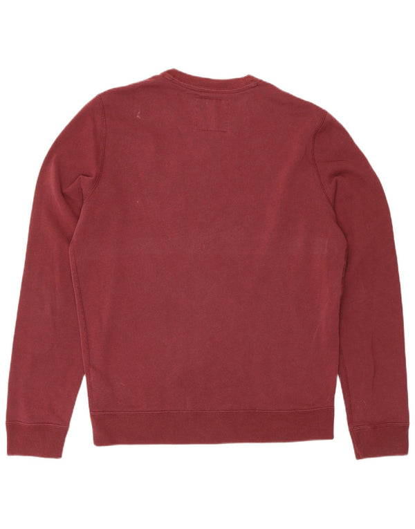Abercrombie & Fitch Herren-Sweatshirt mit Grafik, Größe S, Burgunderrot