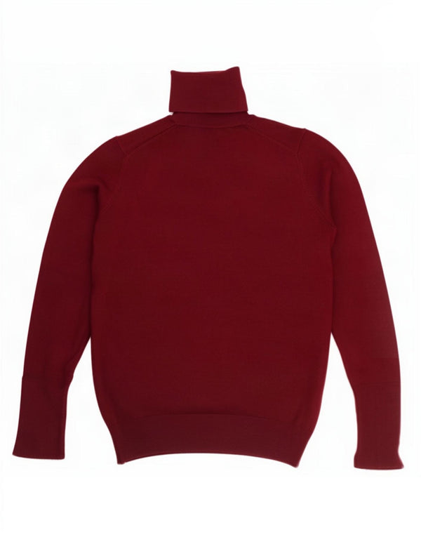 Zara Damen-Pullover mit Rollkragen, Gr. 12, mittleres Burgunderrot