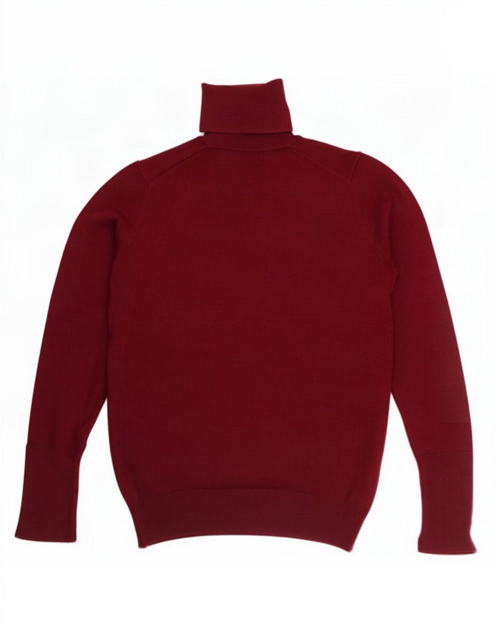 Zara Damen-Pullover mit Rollkragen, Gr. 12, mittleres Burgunderrot