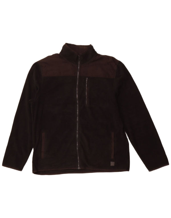 Calvin Klein Herren Fleecejacke UK 42 XL Schwarz Polyester