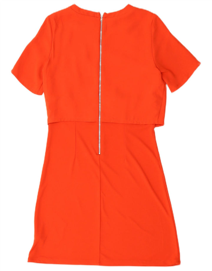 Oasis Damen A-Linien-Kleid UK 6 XS Rot Polyester