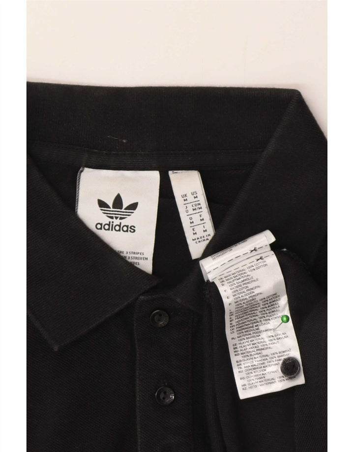 Adidas Herren Poloshirt Medium Schwarz Baumwolle