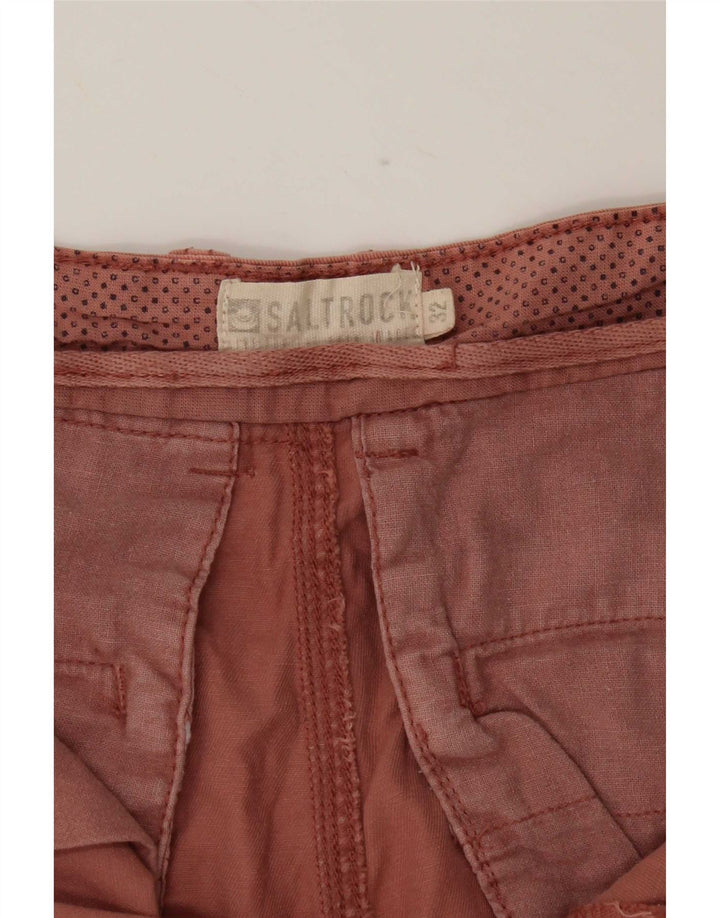 Saltrock Herren Cargoshorts Medium W32 Rosa Baumwolle