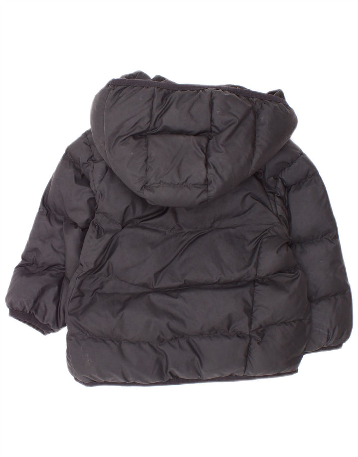Adidas Jungen wattierte Jacke mit Kapuze, 3–4 Jahre, Schwarz