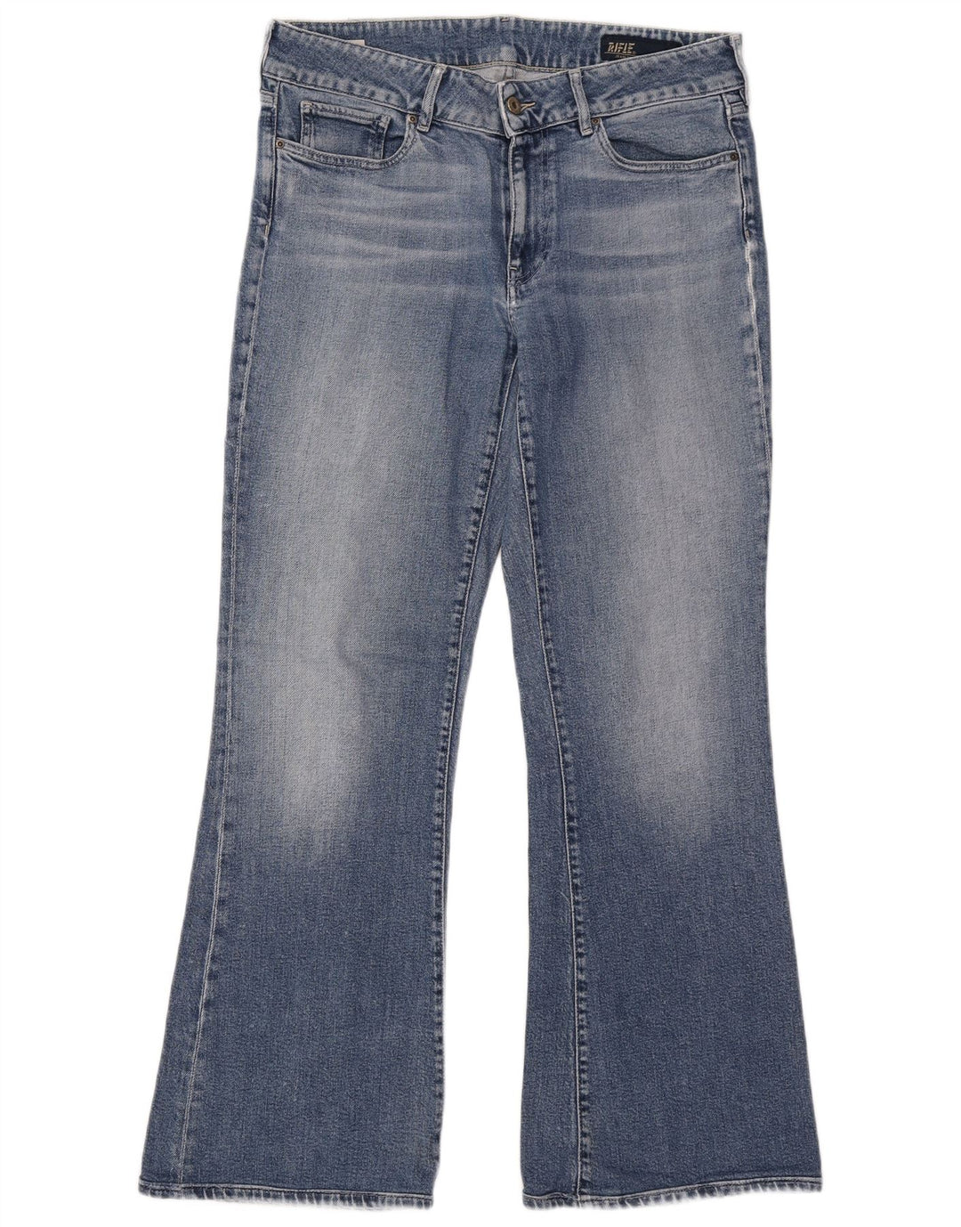 Rifle Damen Bootcut Jeans W28 L34 Blaue Baumwolle