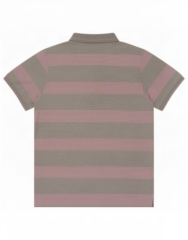 Champion Herren Poloshirt Mittelgrau gestreift