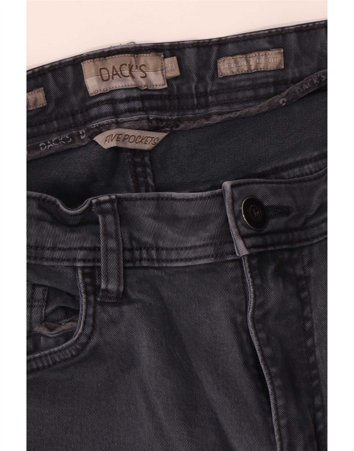 Dack's Herren Straight Jeans IT 50 Large W32 L31 Marineblau Baumwolle