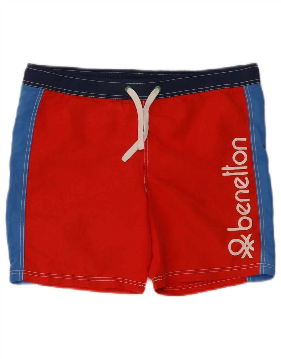 Benetton Jungen-Cami-Top mit Grafik, 10–11 Jahre, XL, rotes Farbblock-Polyester