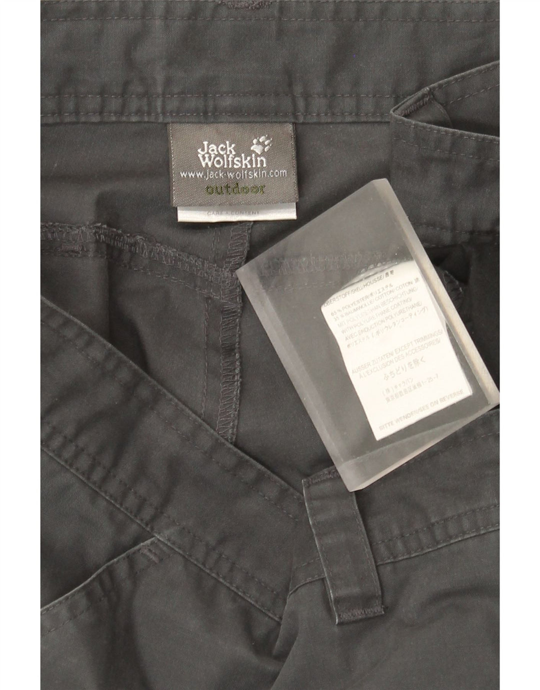Jack Wolfskin Herren Wander-Cargohose W38 L35 Grau Polyester