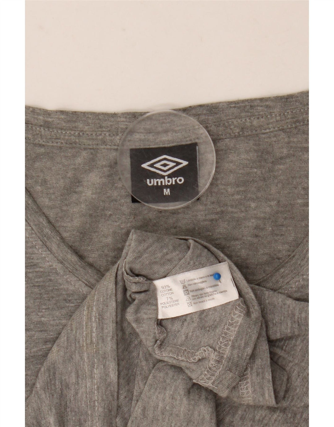 Umbro Herren-T-Shirt mit Grafik, mittelgrau gesprenkelte Baumwolle