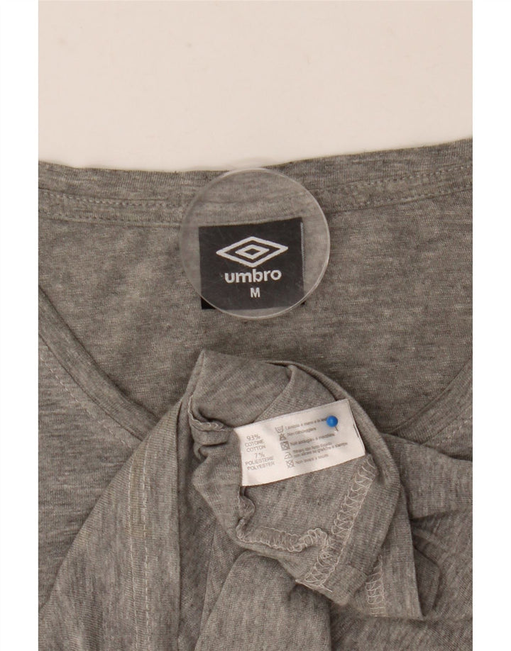 Umbro Herren-T-Shirt mit Grafik, mittelgrau gesprenkelte Baumwolle