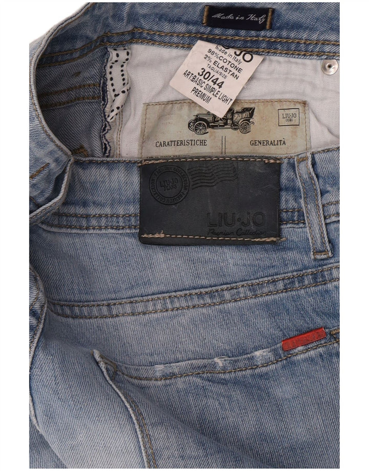 Liu Jo Herren Slim Jeans W30 L32 Blaue Baumwolle