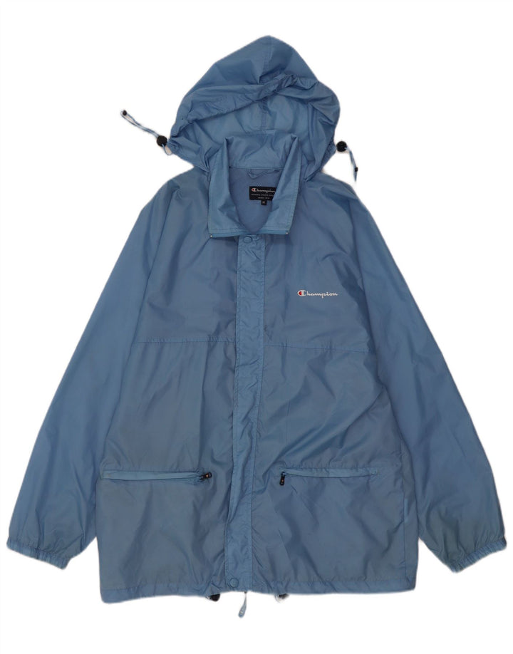 Champion Herren-Regenjacke mit Kapuze, UK 38, mittelblau, Polyamid