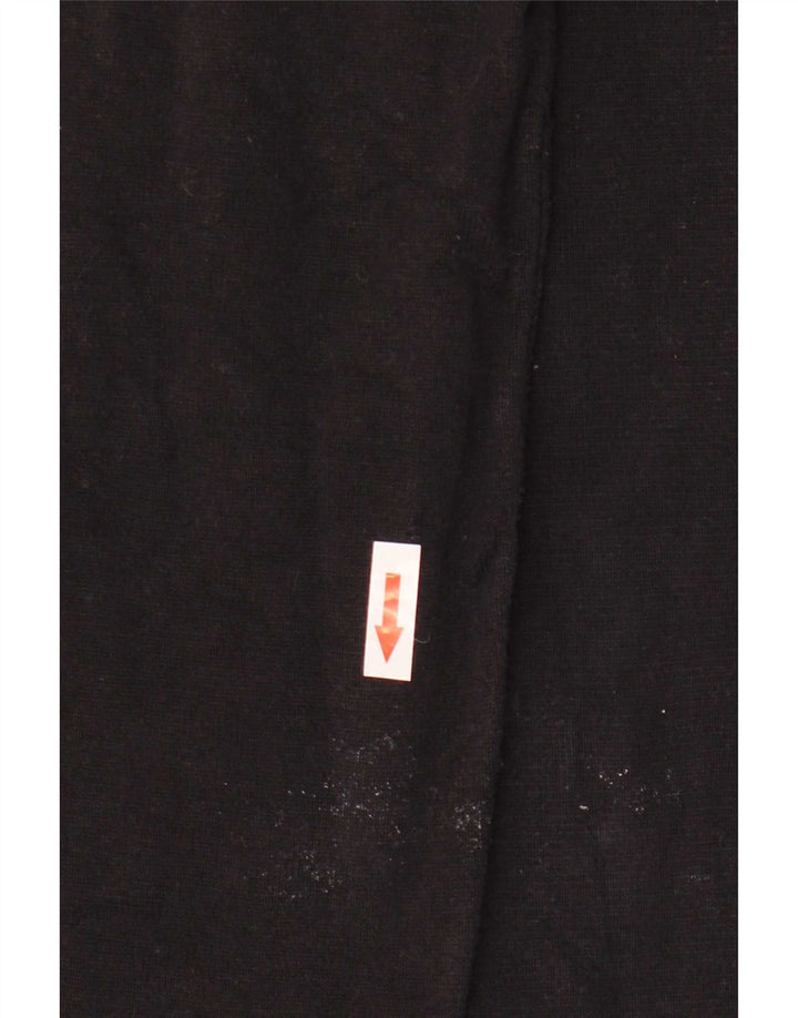 Zara Damen Top Langarm UK 16 Large Schwarz