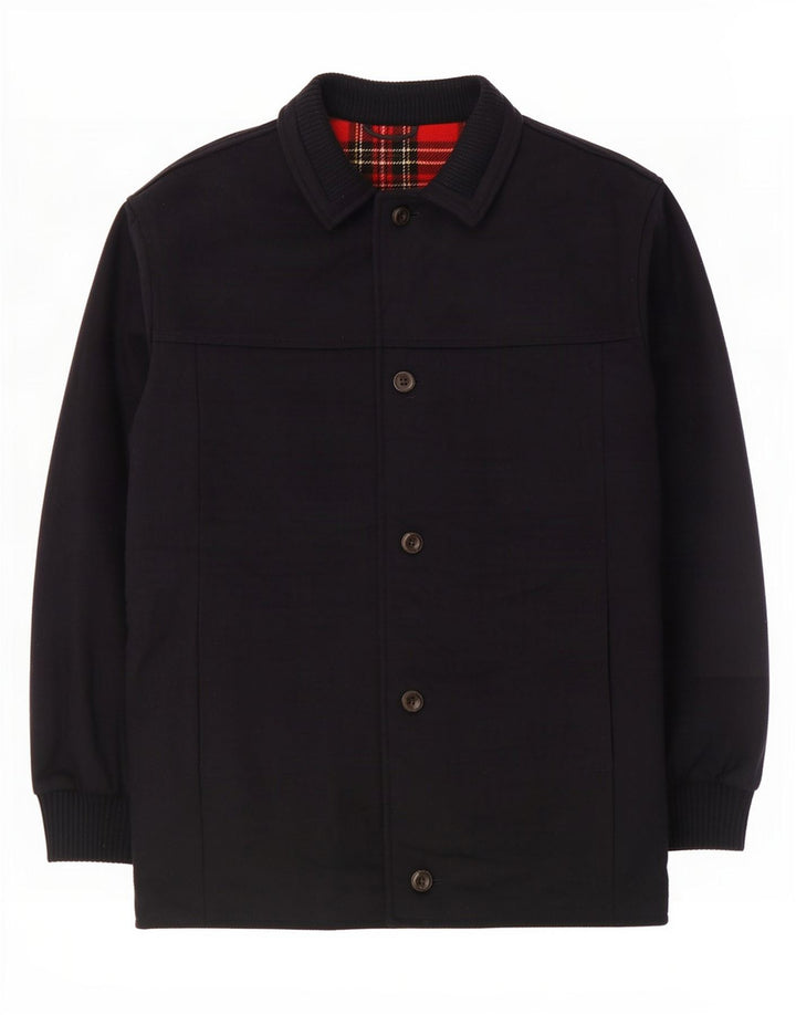 Merlet Herren Bomberjacke IT 54 2XL Marineblaue Wolle