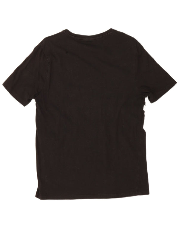 Ellesse Herren-T-Shirt mit normaler Grafik, groß, schwarz gestreift, Sport