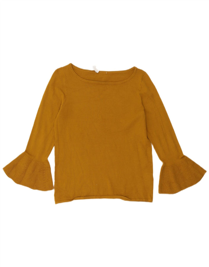 Hobbs Damen-Top mit 3/4-Ärmeln, Größe S, Khaki, Viskose