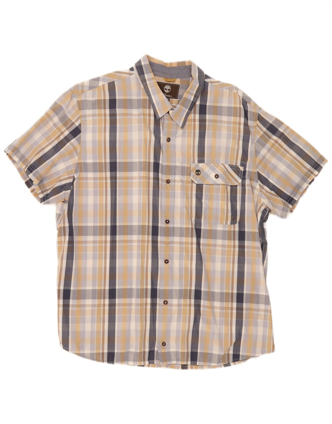 Timberland Herren Earthkeepers Kurzarmhemd 2XL Mehrfarbig kariert