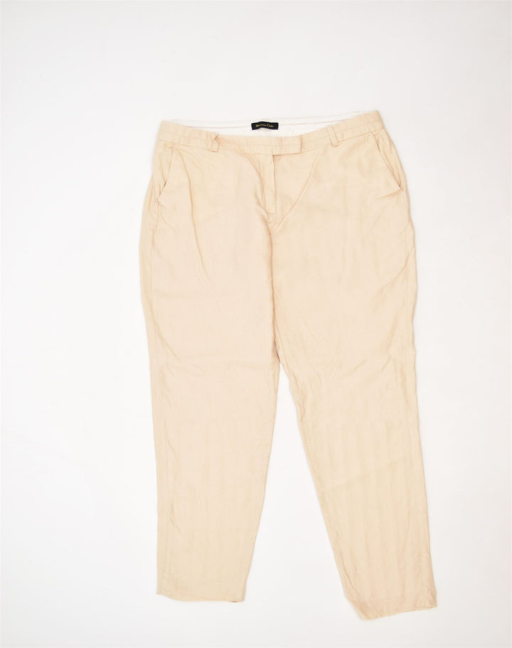 MASSIMO DUTTI Womens Tapered Chino Trousers EU 40 Medium W32 L31 Beige | Vintage | Thrift | Second-Hand | Used Clothing | Messina Hembry 