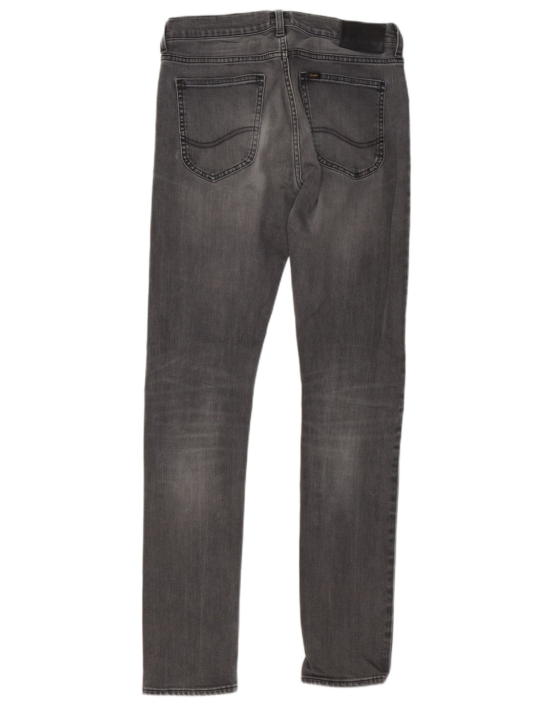 Lee Damen Luke Slim Jeans W30 L34 Graue Baumwolle