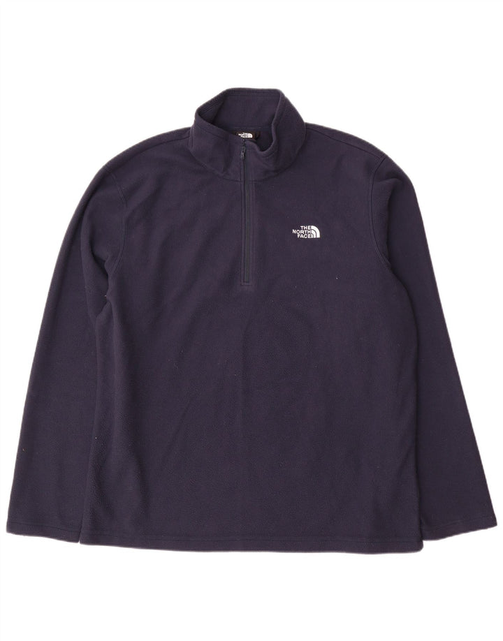 The North Face Herren-Fleecepullover mit Reißverschluss, XL, Marineblau, Polyester