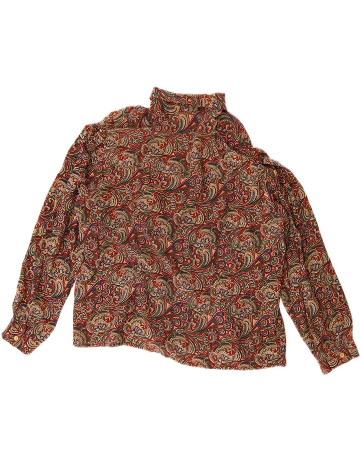 Andrea Mare Damen-Hemdbluse in Übergröße, Größe 46, groß, mehrfarbig, Paisleymuster