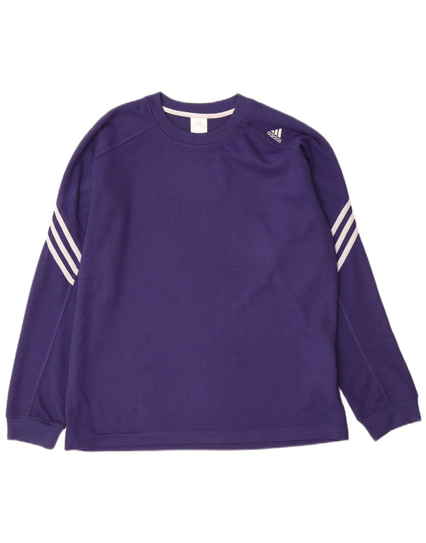 Adidas Herren Top Langarm Mittel Lila Polyester