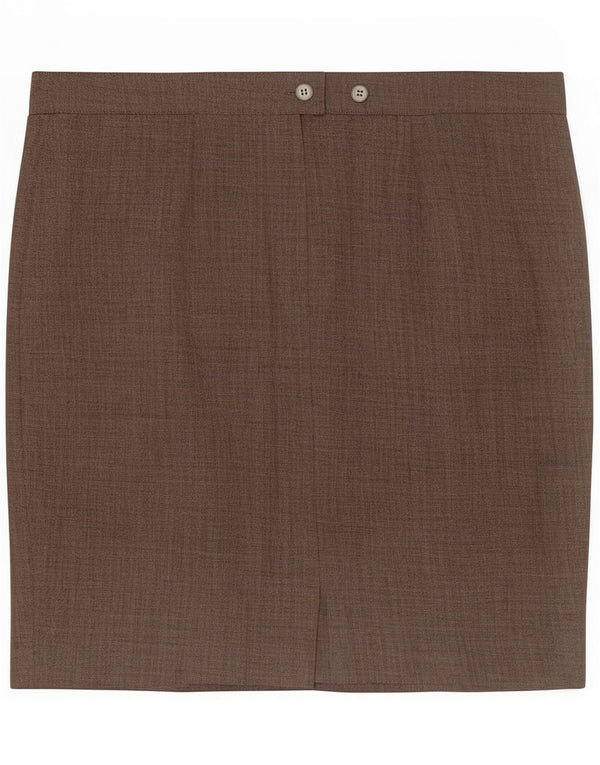 Max Mara Damen Bleistiftrock Medium W30 Grau