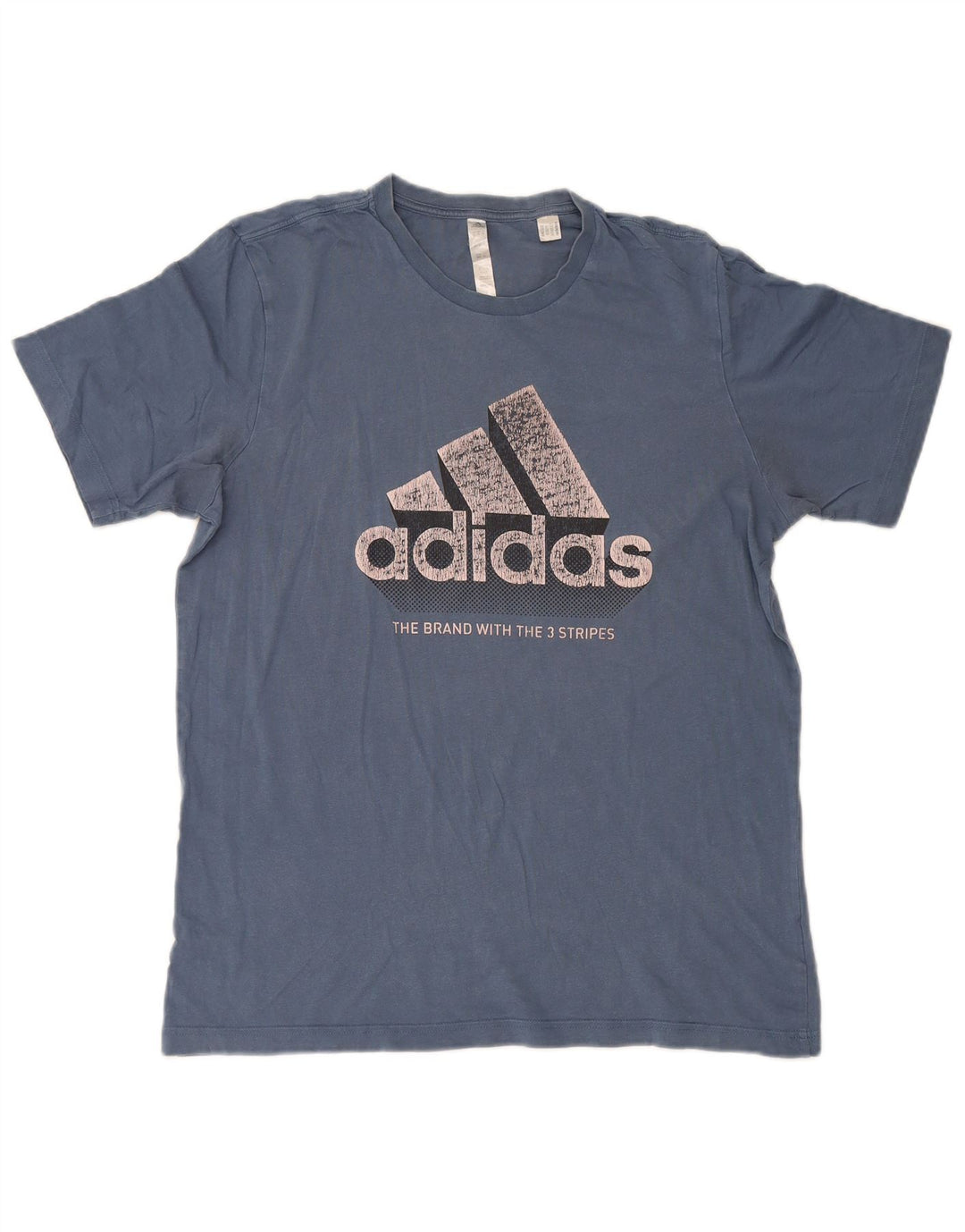 Adidas Herren-T-Shirt mit Grafik, mittelgroß, marineblau, Baumwolle
