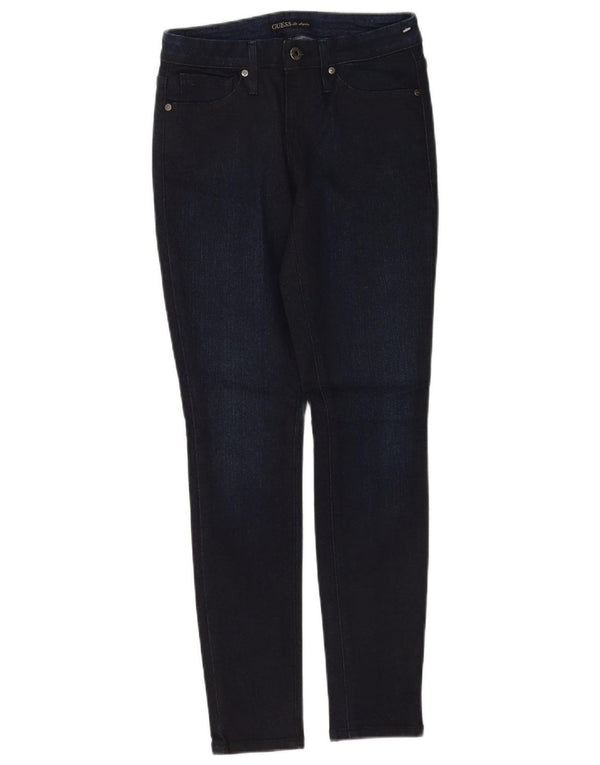 Guess Damen Skinny Jeans W26 L28 Marineblau