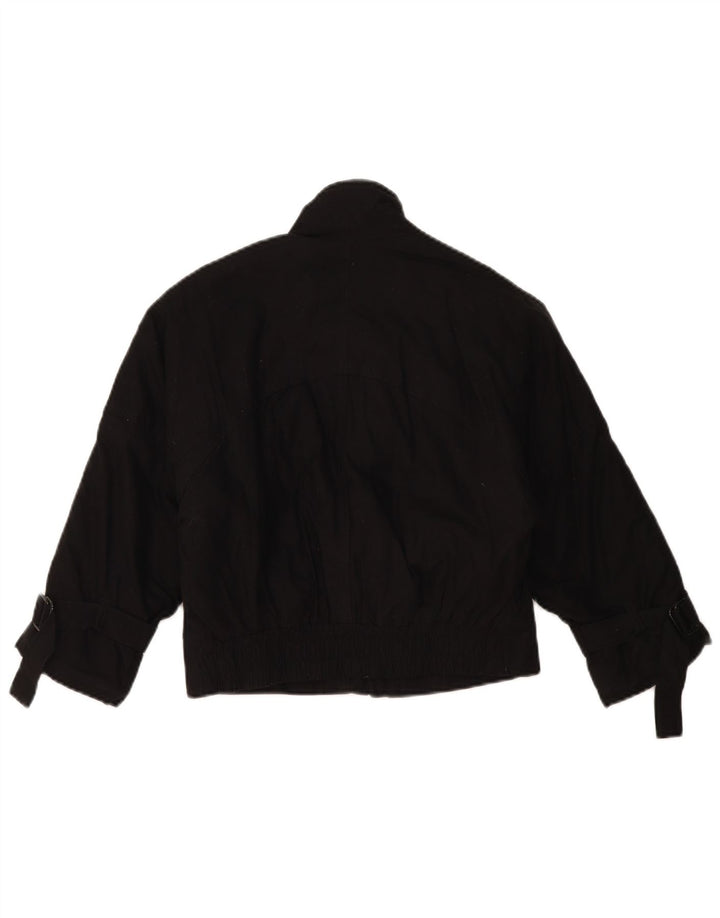 Vintage Jungen Bomberjacke 11-12 Jahre Schwarz
